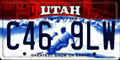 UT license plate C469LW