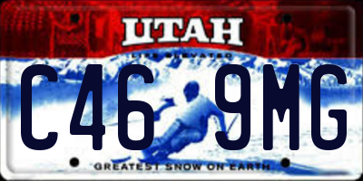UT license plate C469MG