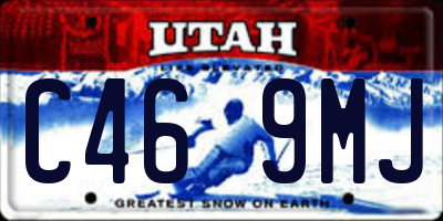 UT license plate C469MJ