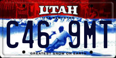 UT license plate C469MT