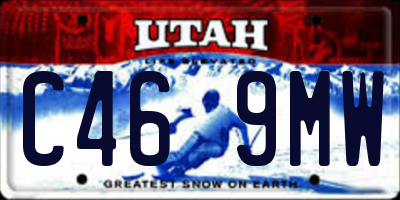 UT license plate C469MW
