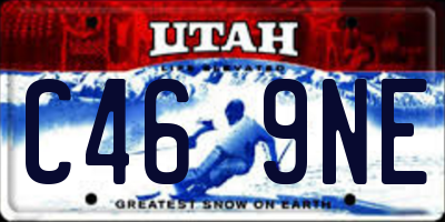 UT license plate C469NE