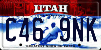 UT license plate C469NK