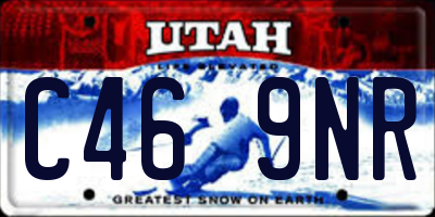 UT license plate C469NR