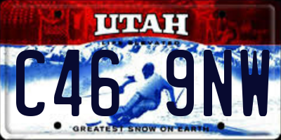 UT license plate C469NW