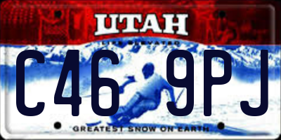 UT license plate C469PJ