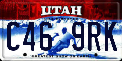 UT license plate C469RK