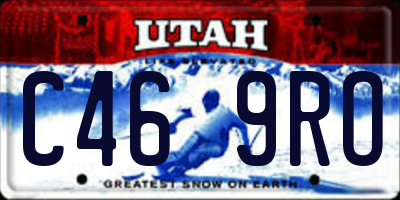 UT license plate C469RO