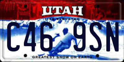 UT license plate C469SN