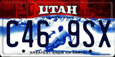 UT license plate C469SX
