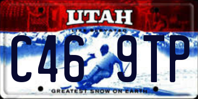 UT license plate C469TP
