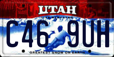 UT license plate C469UH