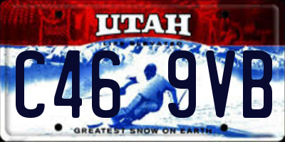 UT license plate C469VB