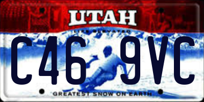UT license plate C469VC