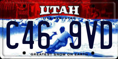 UT license plate C469VD
