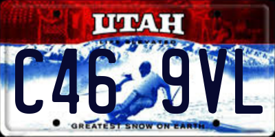 UT license plate C469VL