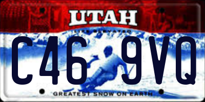UT license plate C469VQ