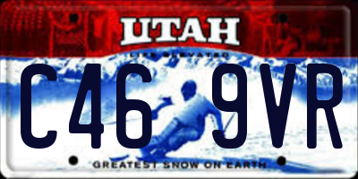 UT license plate C469VR
