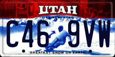 UT license plate C469VW