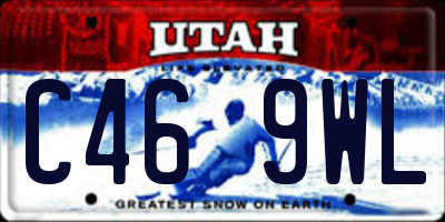 UT license plate C469WL