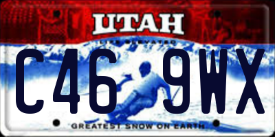 UT license plate C469WX