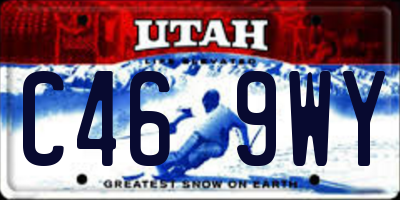 UT license plate C469WY