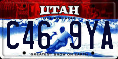 UT license plate C469YA