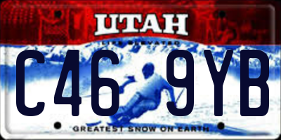 UT license plate C469YB