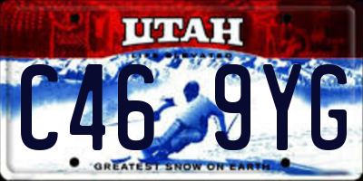 UT license plate C469YG