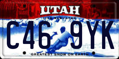 UT license plate C469YK