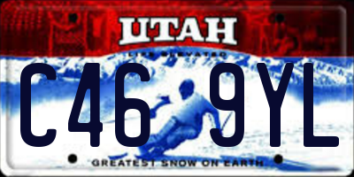 UT license plate C469YL