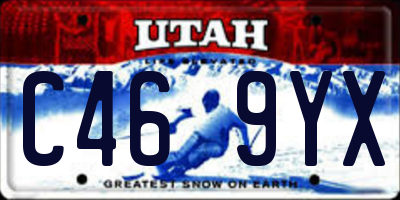 UT license plate C469YX