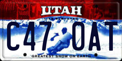 UT license plate C470AT