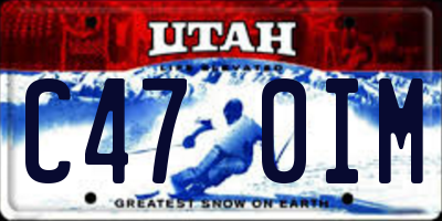 UT license plate C470IM