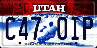 UT license plate C470IP