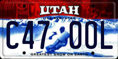 UT license plate C470OL