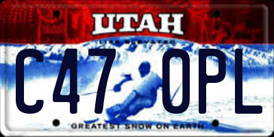 UT license plate C470PL