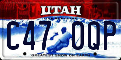 UT license plate C470QP