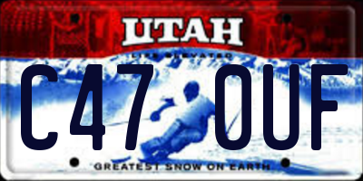 UT license plate C470UF