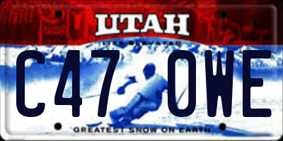 UT license plate C470WE