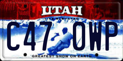 UT license plate C470WP
