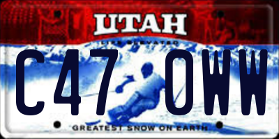 UT license plate C470WW