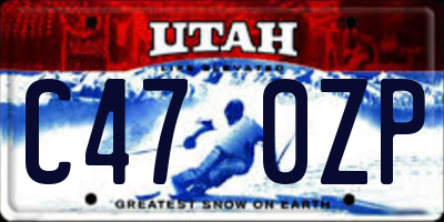 UT license plate C470ZP