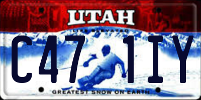 UT license plate C471IY