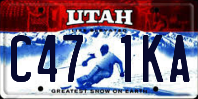 UT license plate C471KA