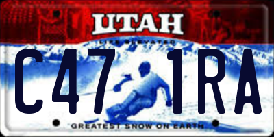UT license plate C471RA