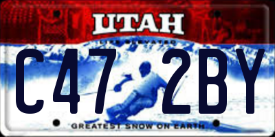 UT license plate C472BY