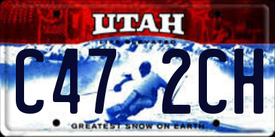 UT license plate C472CH