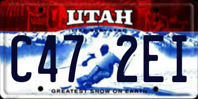 UT license plate C472EI