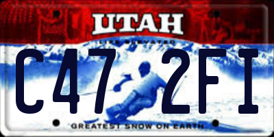 UT license plate C472FI